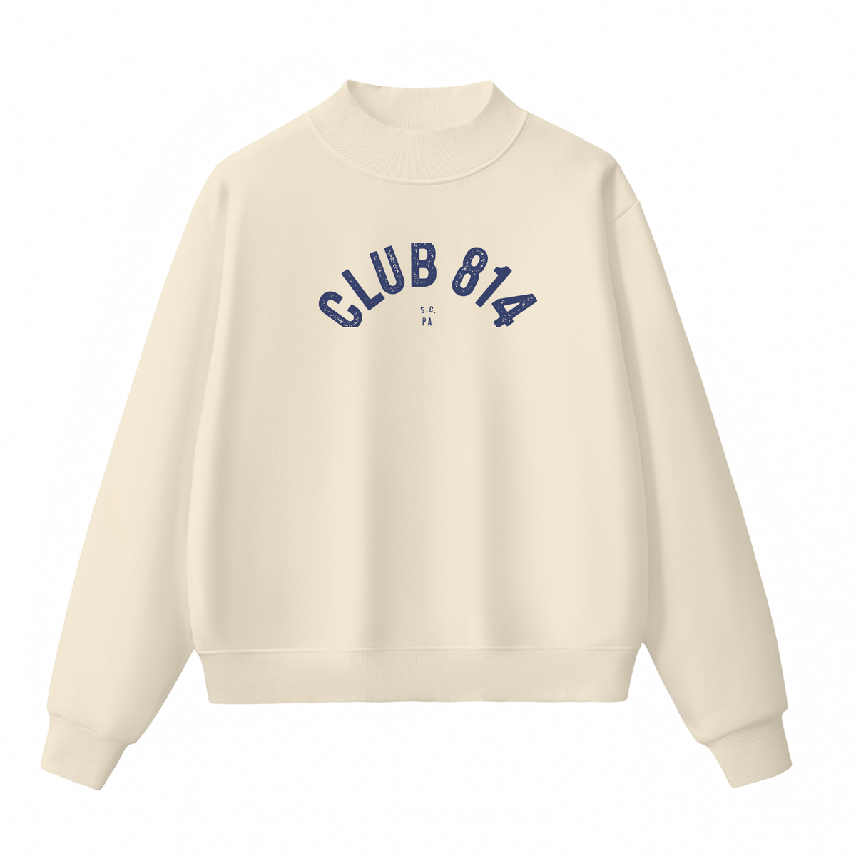 Club 814 Club S.C. mock neck sweatshirt.