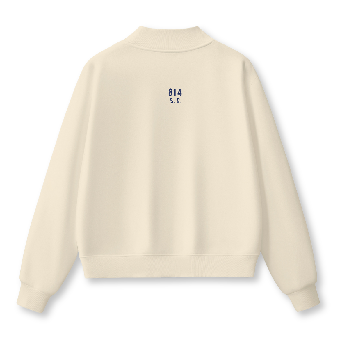 Club 814 Club S.C. mock neck sweatshirt, alternate view.
