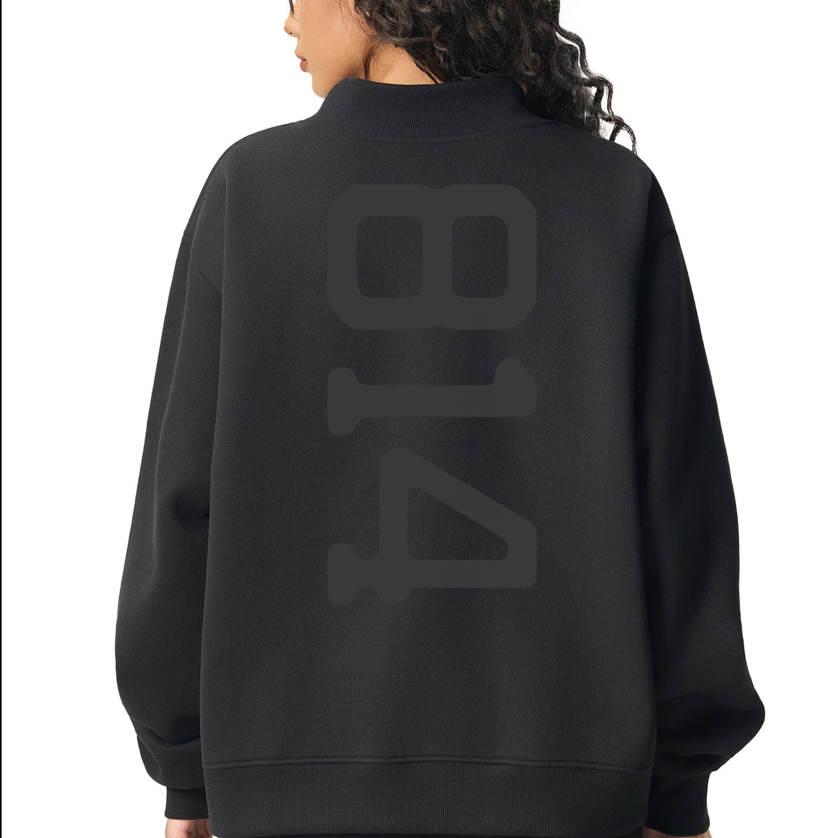 Club 814 Life Mockneck Sweatshirt / Black — Limited Edition