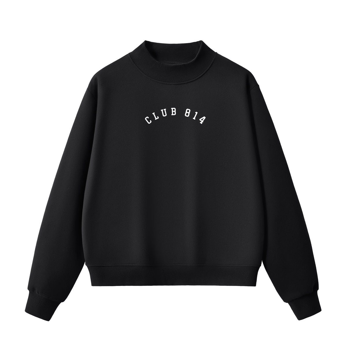 Club 814 Arc Mockneck Sweatshirt / Black — Limited Edition