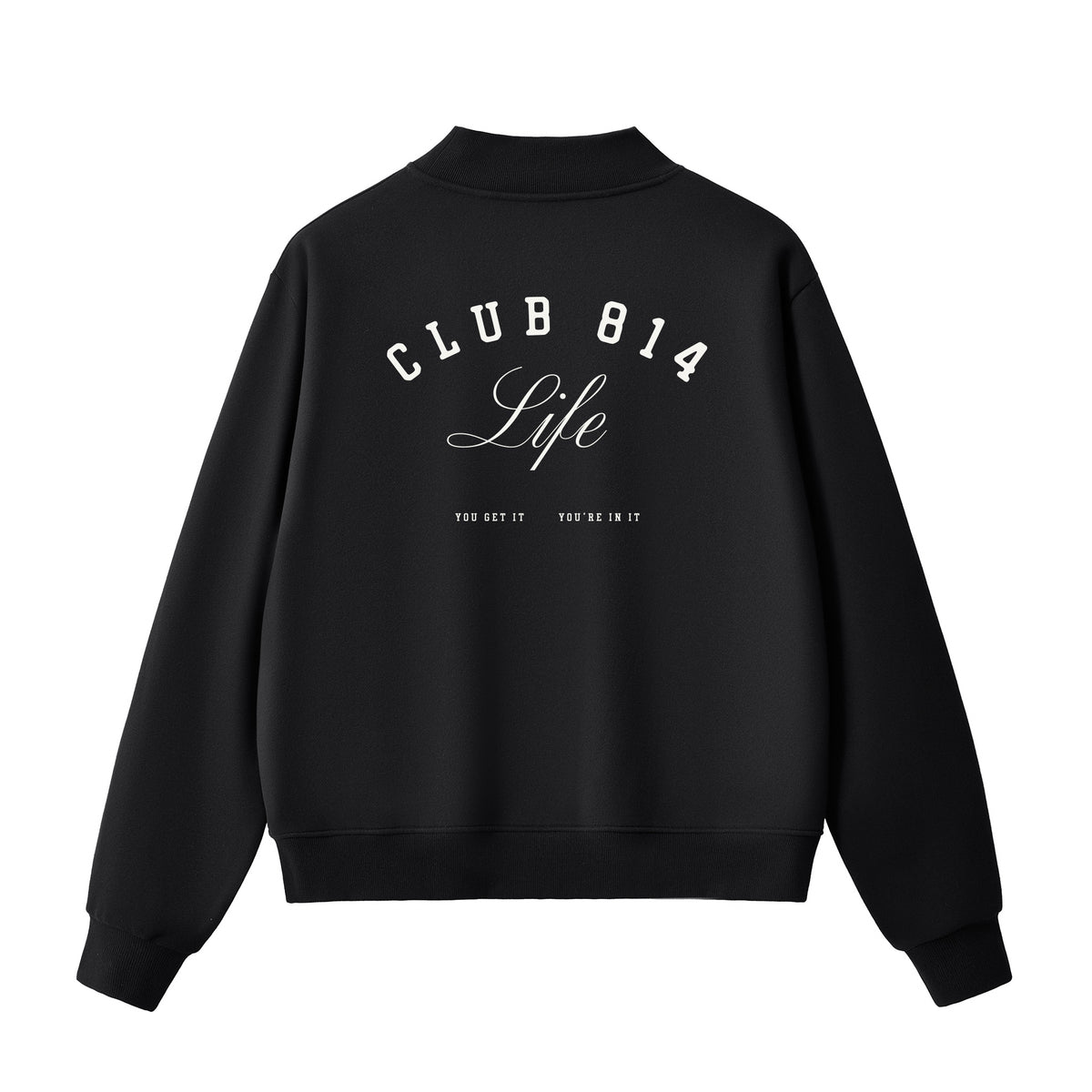 Club 814 Arc Mockneck Sweatshirt / Black — Limited Edition