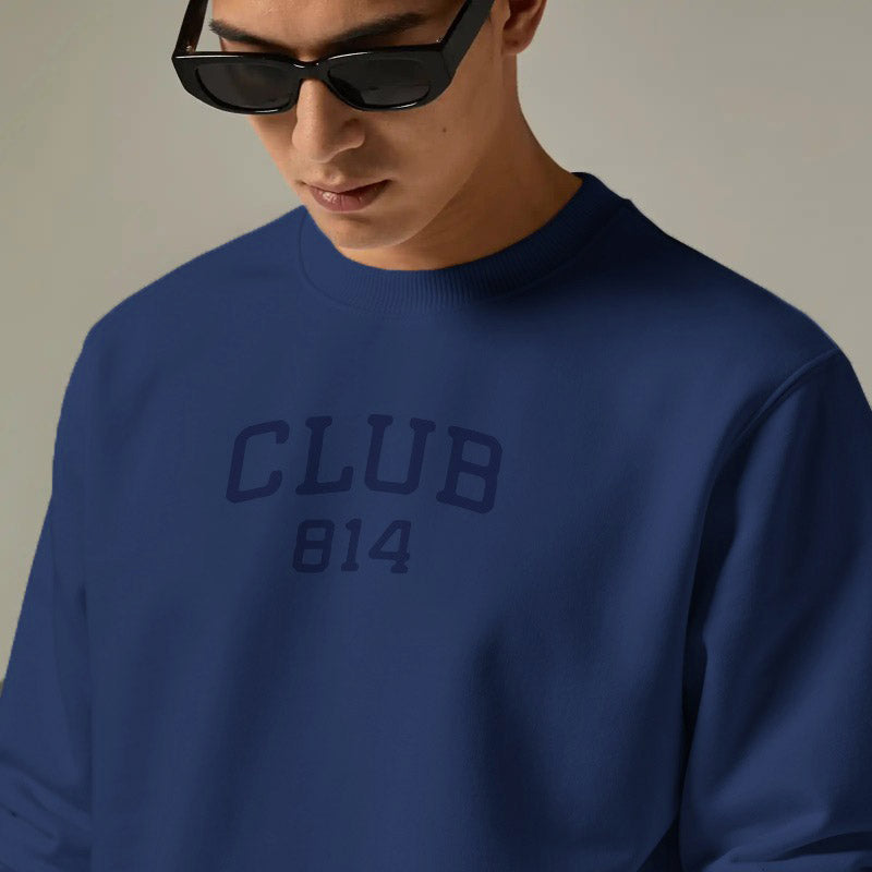 Heavyweight Crewneck Sweatshirt Printed Blues