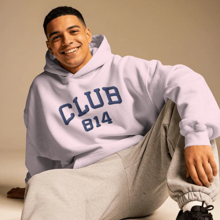 Club 814 Faux Chenille Patched Hoodie