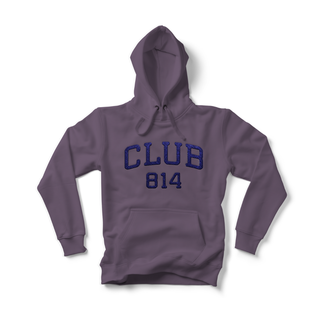 Club 814 Faux Chenille Patched Hoodie