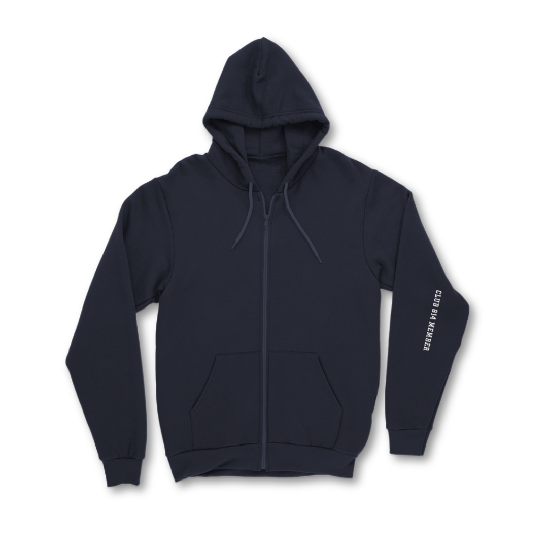 Embroidered Arm Club Member Zip Heavyweight Hoodie