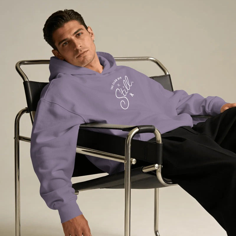 Still Heavyweight Hoodie - White Print