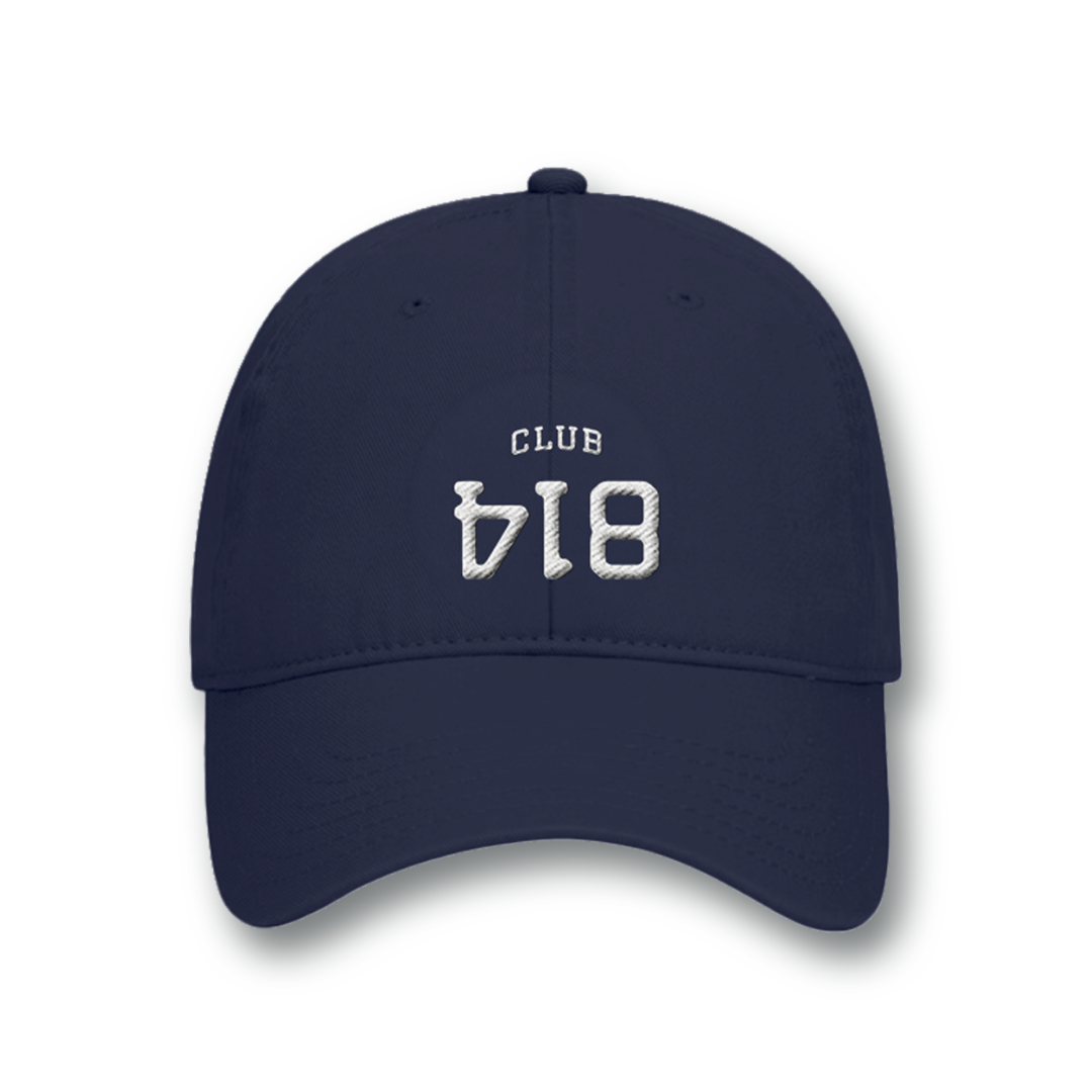 Embroidered Upside-Down 814 Dad Hat