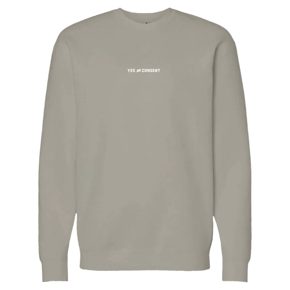 Yes is Not Consent Heavyweight Crewneck