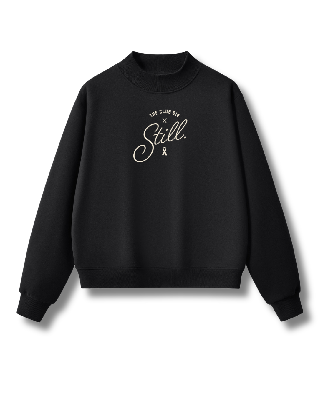 Still x Club 814 mockneck sweatshirt, oversized mock-neck fleece