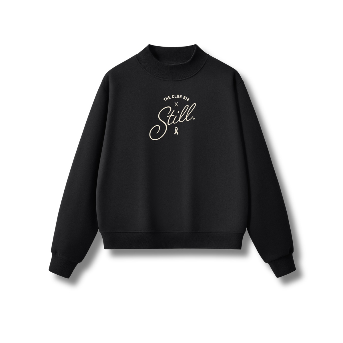 Still x Club 814 mockneck sweatshirt, oversized mock-neck fleece