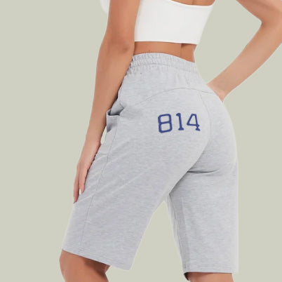 814 Backside-print Midweight Unisex Fleece Shorts