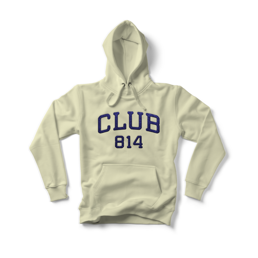Club 814 Faux Chenille Patched Hoodie