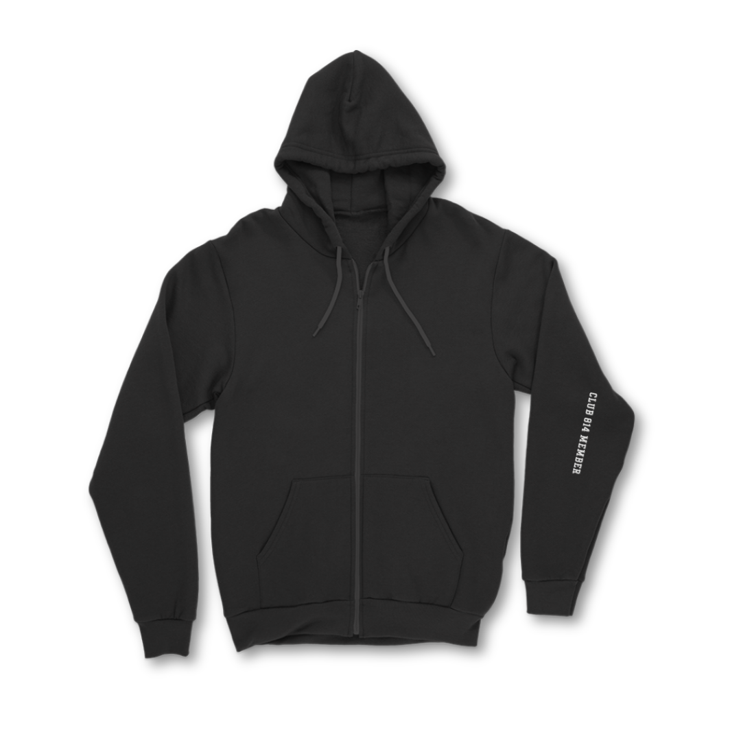 Embroidered Arm Club Member Zip Heavyweight Hoodie