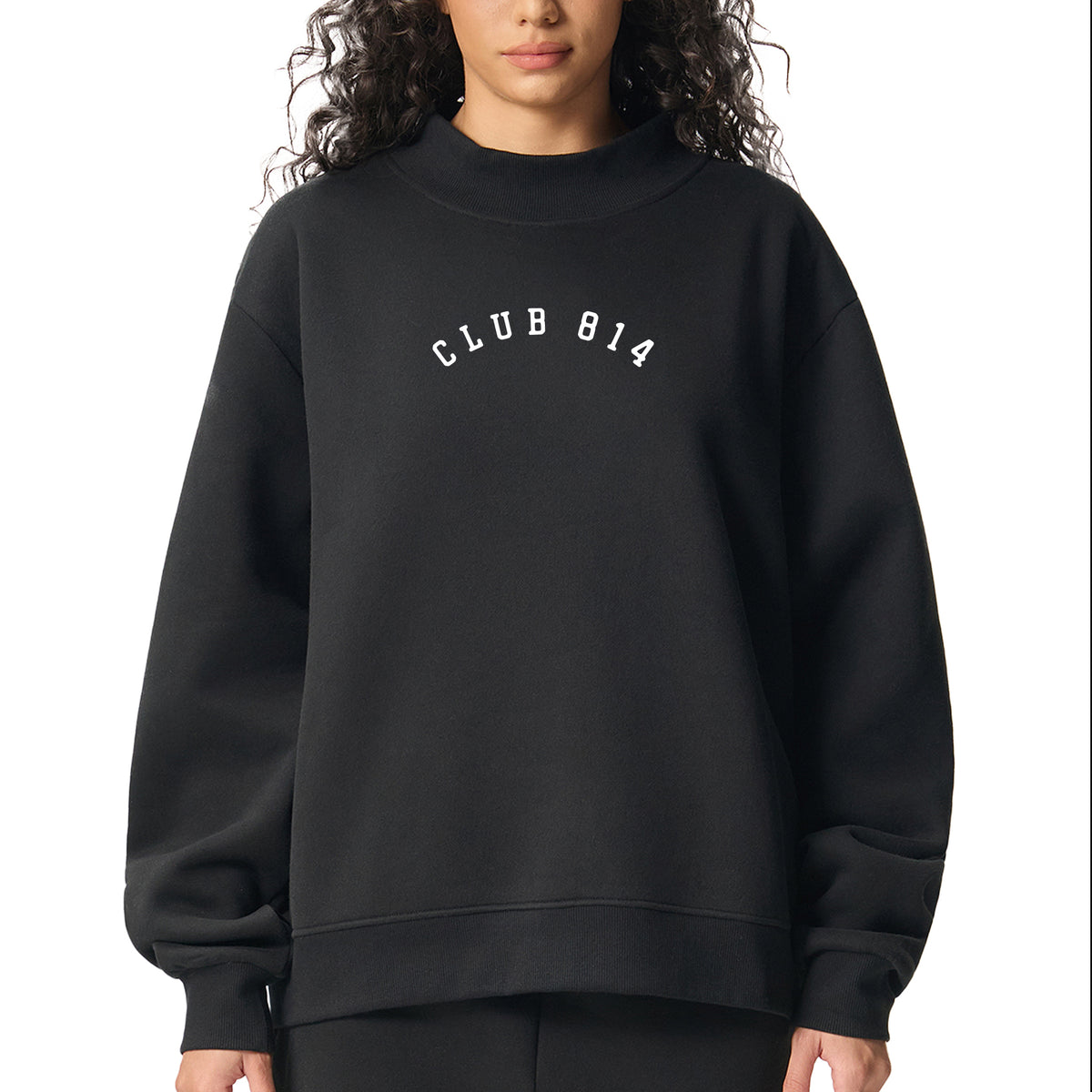 Club 814 Arc Mockneck Sweatshirt / Black — Limited Edition